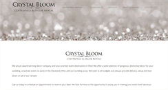 Desktop Screenshot of crystalbloomweddings.com