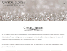 Tablet Screenshot of crystalbloomweddings.com